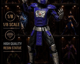 Hand-painted Mortal Kombat Smoke Figure: 3D Printed Collectible