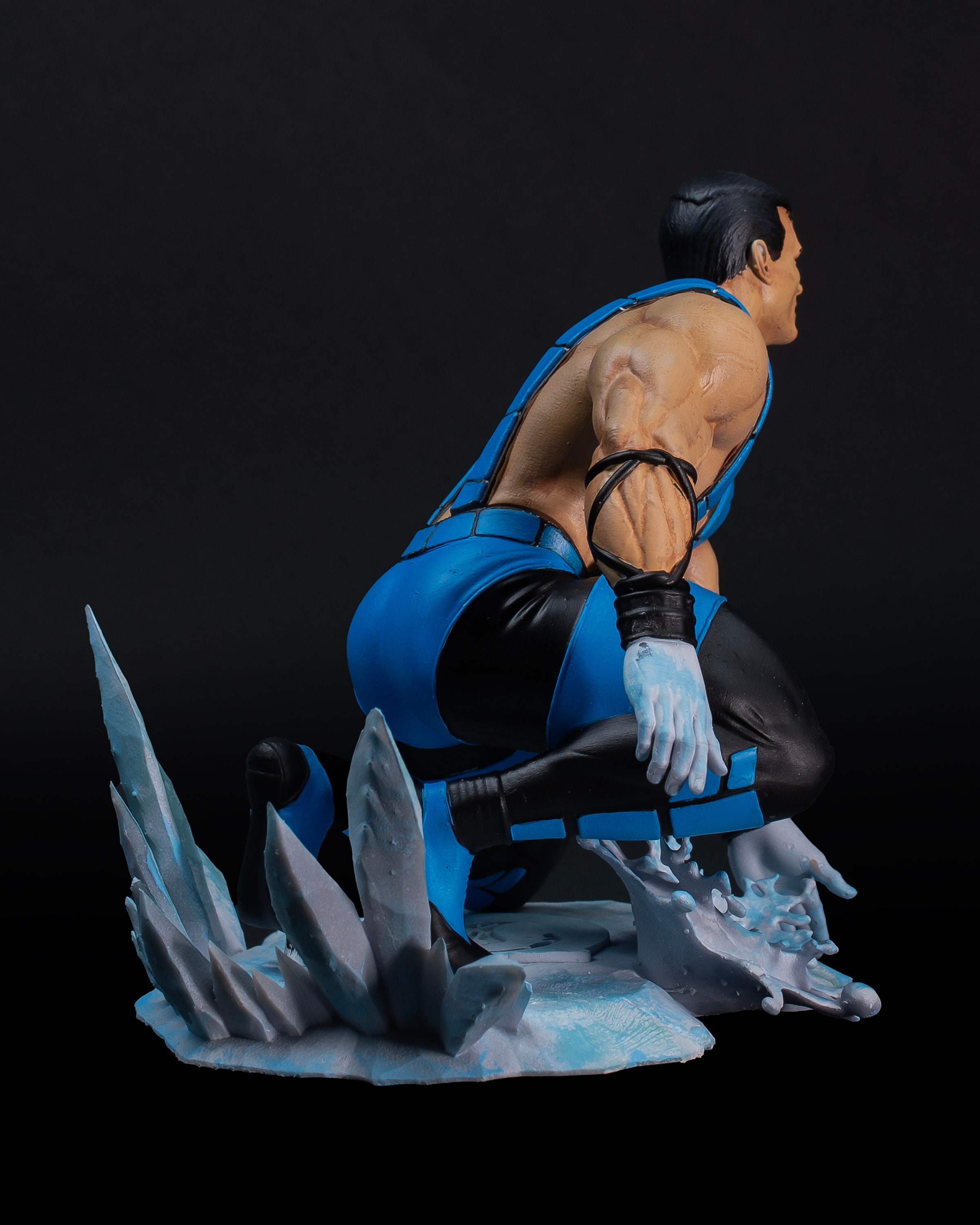 Hand-painted Mortal Kombat Subzero Figure: 3D Printed Collectible