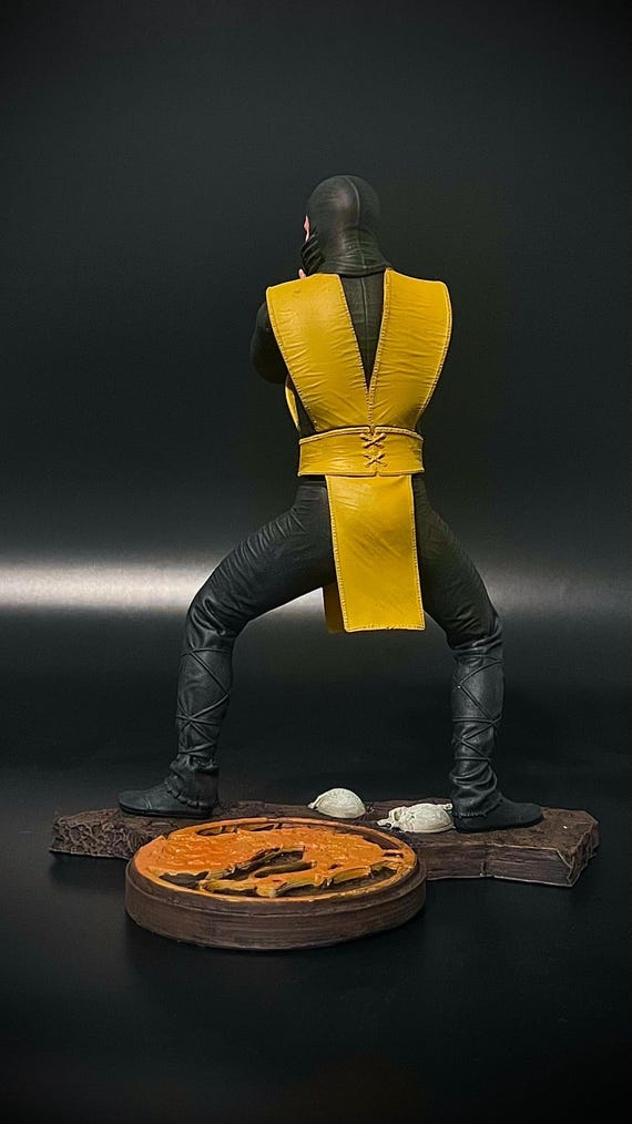 Handmade Scorpion Figure - Mortal Kombat 1995 Movie Collectible