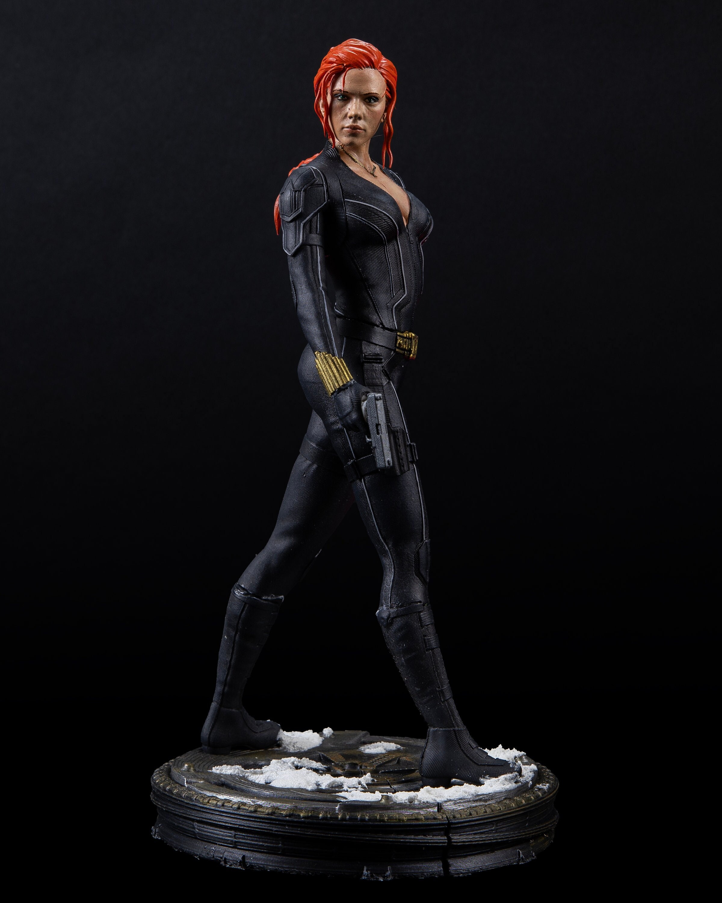 MARVEL AVENGERS BLACK WIDOW フィギュア Black Widow Figure - Iconic Avengers Character, 25cm Hand-painted