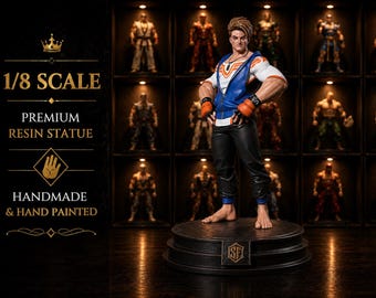 Street Fighter 6 - Luke Figure – 3D Printed & Hand-Painted Collectible Statue