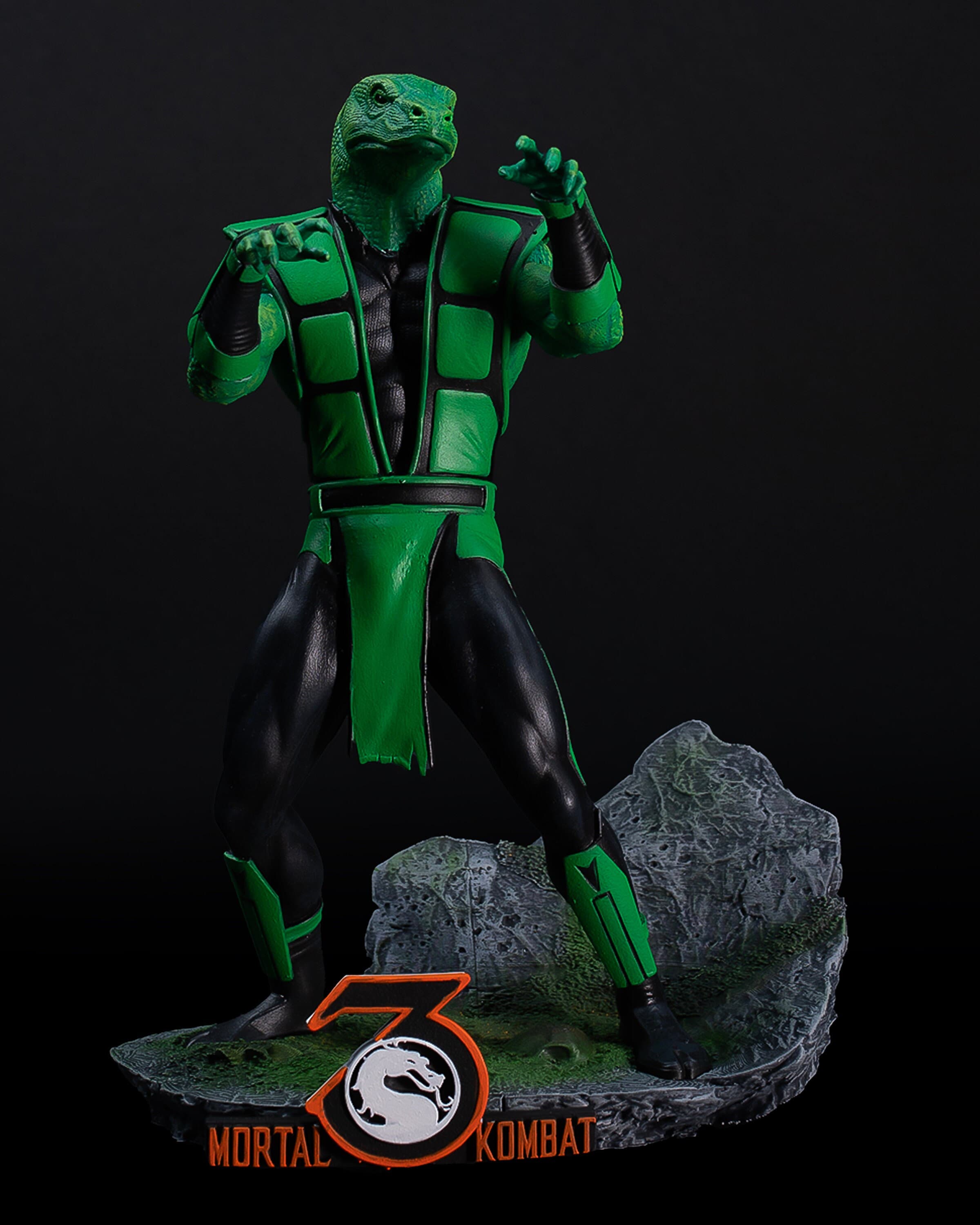【未開封】Mortal Kombat Klassic Reptile フィギュア Mortal Kombat Klassic MK2 Reptile 4 Action Figure Damaged