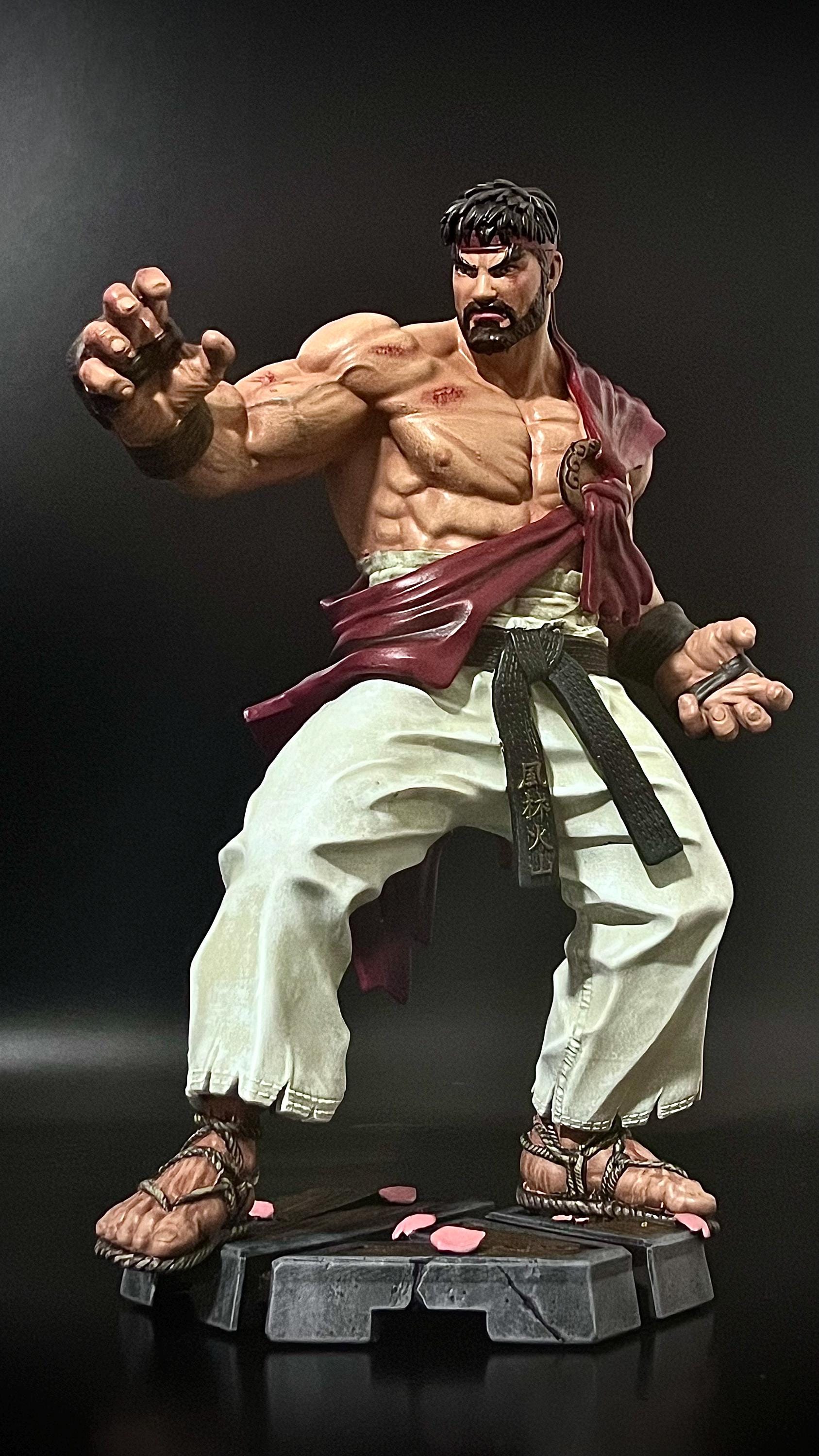 Handmade 3d-printed Ryu Figure - 20 Cm Street Fighter Icon, Hand