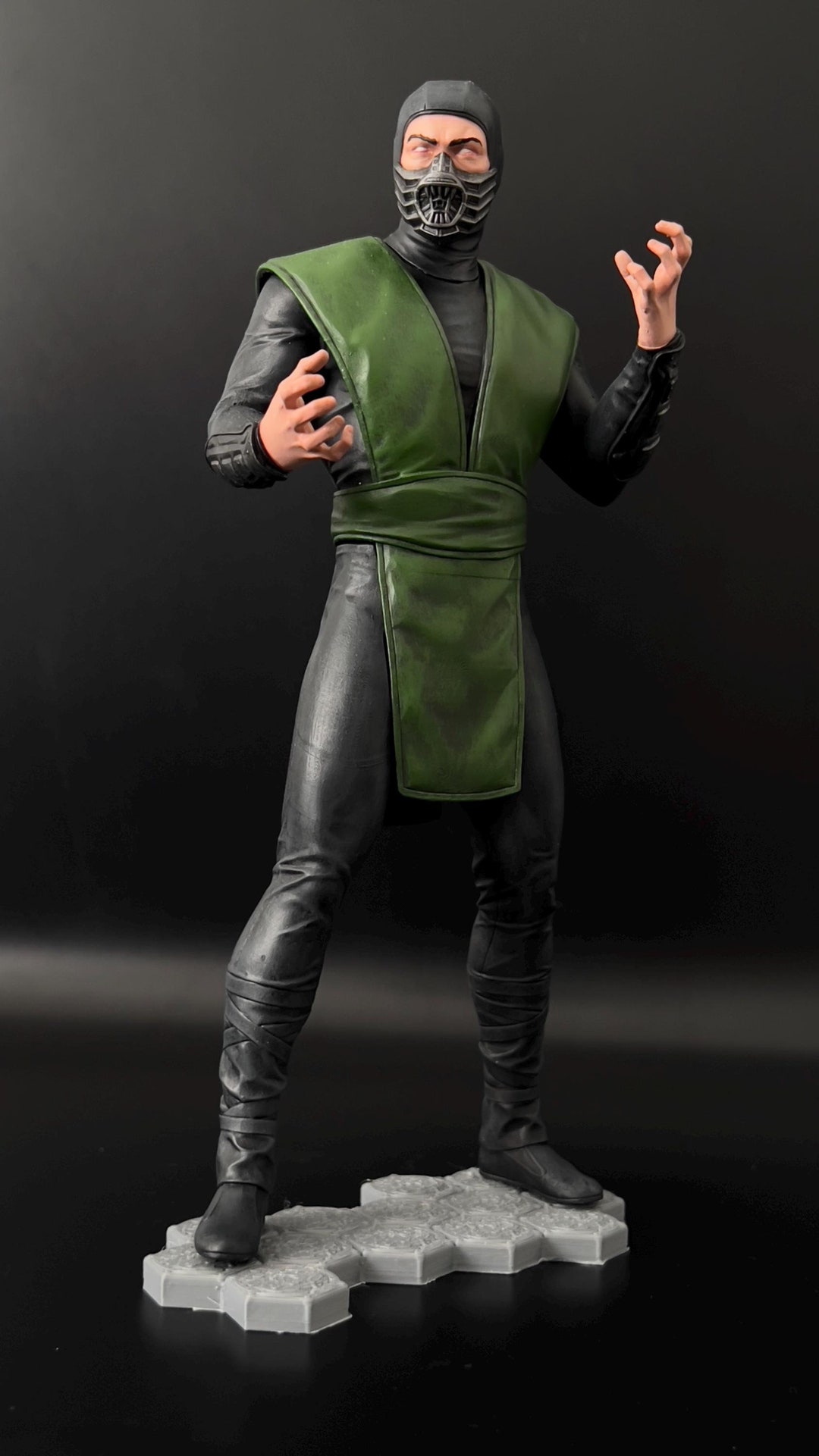 Handmade 3d-printed Reptile Figure - Mortal Kombat Classic