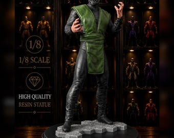 Reptile Figure, Mortal Kombat 1995 Movie Handmade 3D-Printed Collectible 1/8 Scale