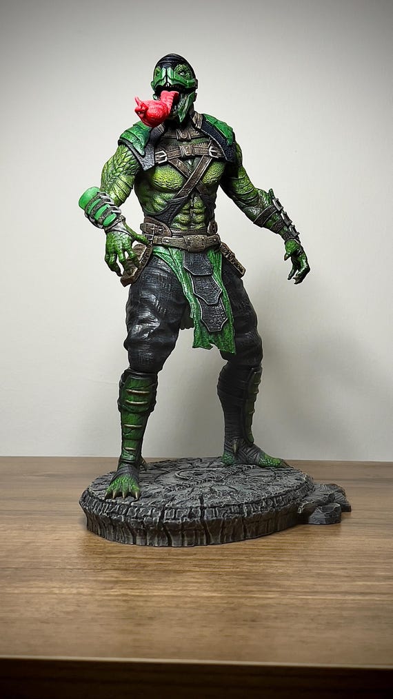 Handmade 3D Printed Reptile Figure – Mortal Kombat X