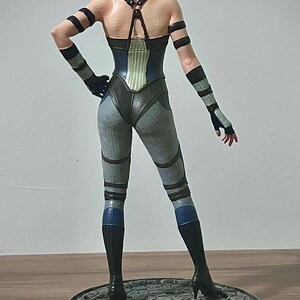 Handmade 3D-printed Khameleon figure from Mortal Kombat, 22 cm, hand-painted collectible