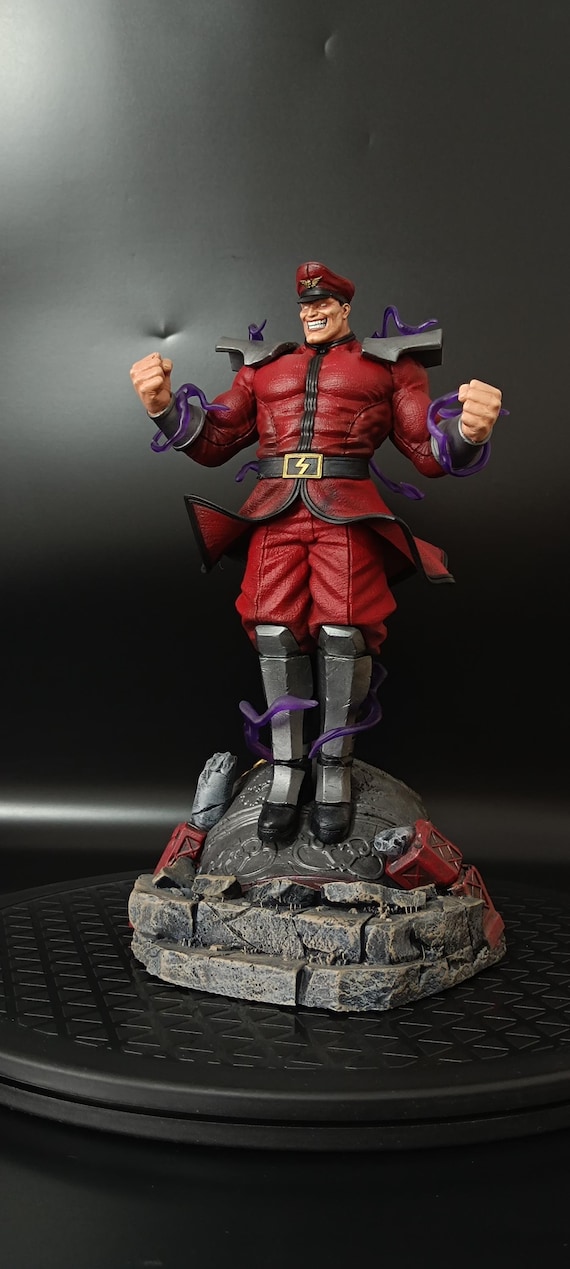 手作りのM.バイソンフィギュア：3Dプリントのストリートファイター