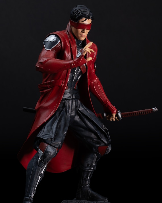 モータルコンバット ケンシ アクションフィギュア - 22cm 手描き 3D