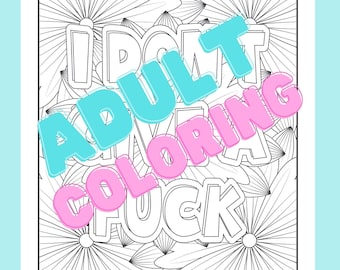 Mindfulness Swear Word Coloring Book: 32 Badass Pages (PDF Download)