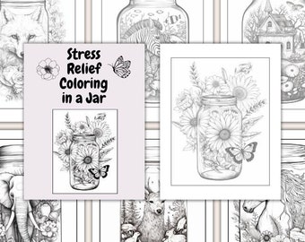 Terrarium Coloring Pages: Stress Relief Art Therapy (PDF Download)