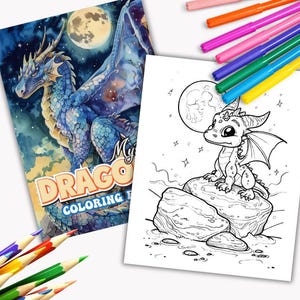 Dragon Coloring pages, Mystical Dragons, Mythical Dragons, 24 Printable Dragon Coloring sheets, Magical Dragon coloring activity for kids.