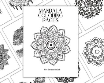 Mindfulness Mandala Coloring Pages: Stress Relief Art (PDF)