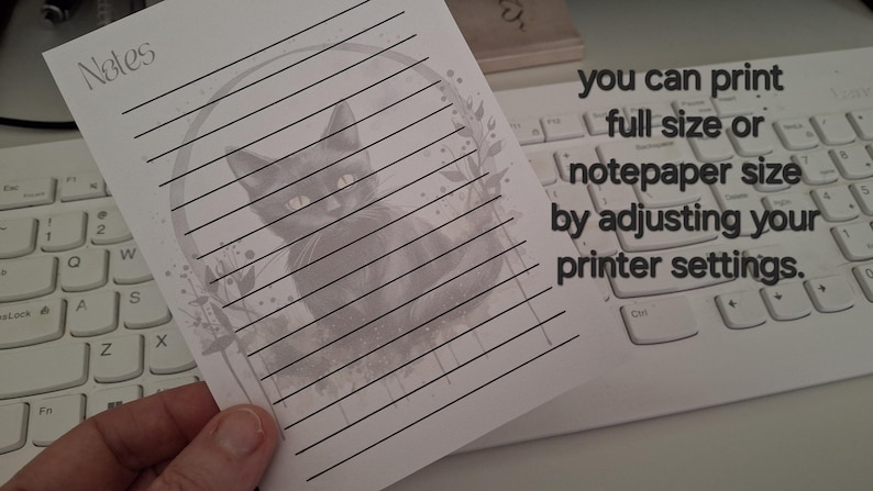 Editable Note Paper, PDF, Pretty Printable Notes. Stationary. Writing ...