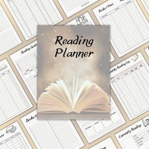 Reading Planner: 40-Page Book Journal & Tracker (Printable PDF)