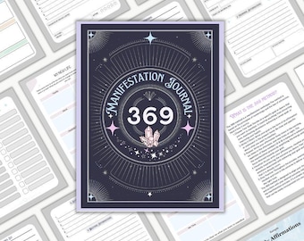 369 Manifestation Journal: planner wet van aantrekking (afdrukbare pdf)