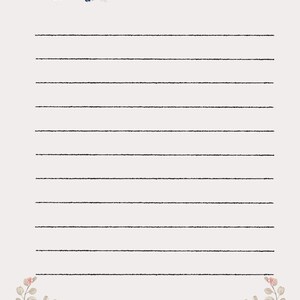 Editable Note Paper, PDF, Pretty Printable Notepapers, Editable ...