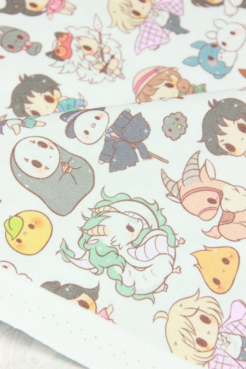 Japanese Anime Fabric Cartoon Fabric Cotton Fabric by the Etsy