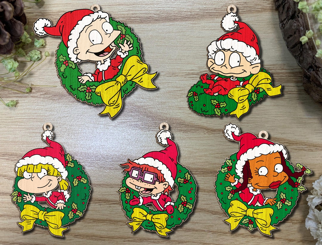 Cartoon Ornaments SVG Bundle, Cartoon Ornament Svg, Christmas Ornament