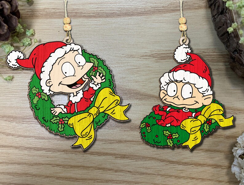 Cartoon Ornaments SVG Bundle, Cartoon Ornament Svg, Christmas Ornament