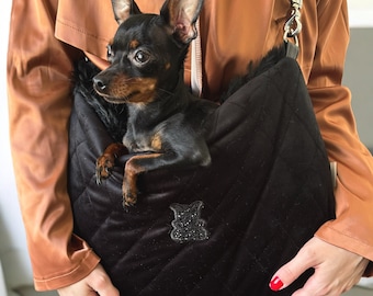 Chihuahua Bag Shoulder Strap Made With Black This Luxury