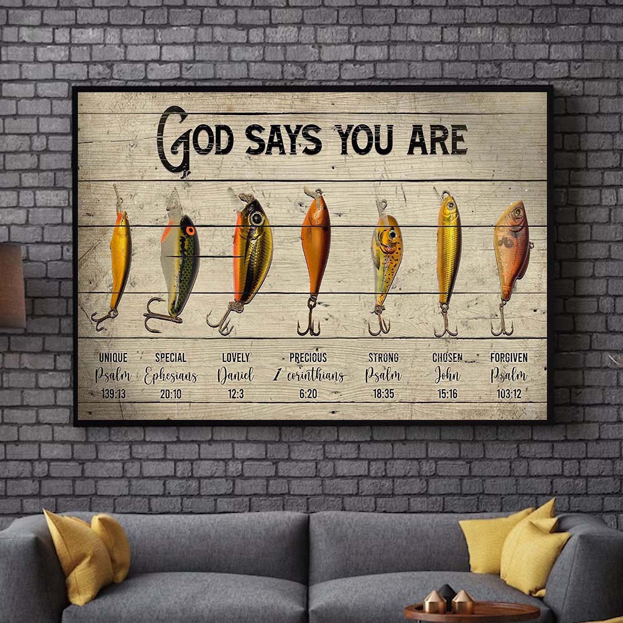 Galaxy Inspirational Wall Art Flat Canvas Wall Art Print I fly fish like a  girl try to keep up funny fisherman river Wall Sign Decor Funny Gift 12 x  16 inch 