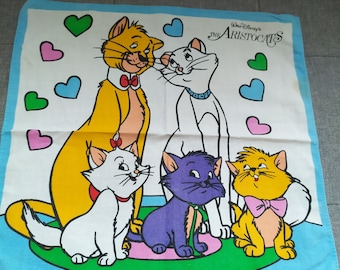 Vintage Disney Aristocats Children&#39;s Handkerchief