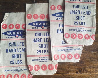 Vintage canvas lead bag