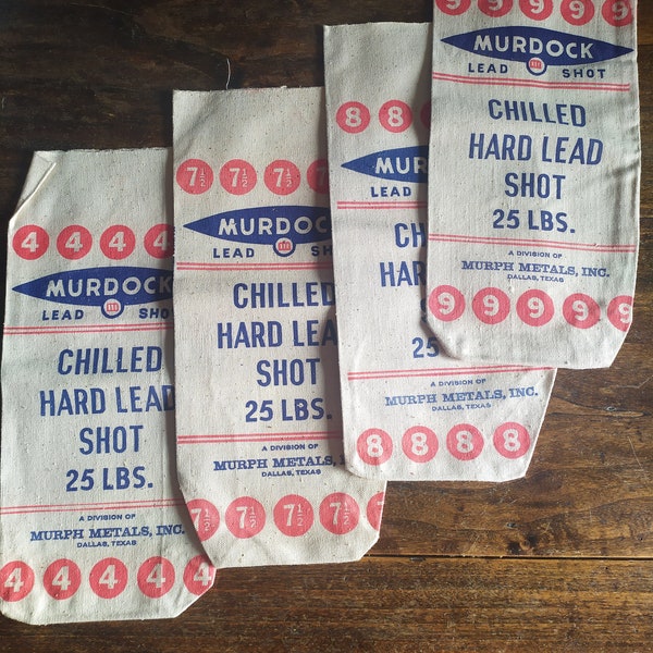 Vintage canvas lead bag