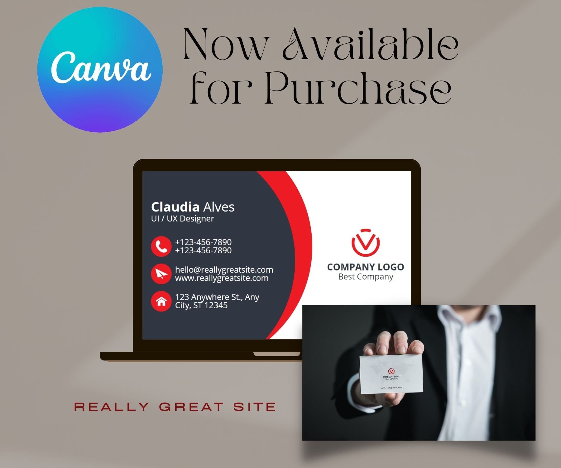 Digital Name Card Designs Etsy