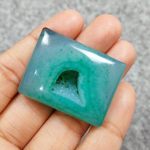 Natural Green Agate Slice, Authentic Agate Druzy, Rectangle Healing Gemstone Slice, Rock, Agate Slice, Home Decor, Gift Gemstone, Craft Tool