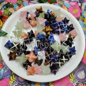 50% OFF Mini Natural Crystal Merkaba Star, Merkaba Star, Birthday Gift, Quartz Crystal, Mother's Day Gift,Crystal Healing Pendant, Gift Idea