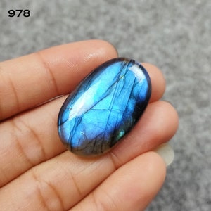 Wonderful Quality Labradorite Oval Shape Cabochon Loose Gemstone, Beautiful Blue Fire Labradorite For Jewelry Making