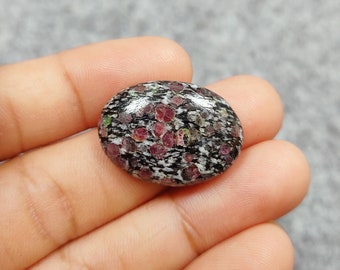Cabujón de rubí natural en forma de óvalo - Cabujón de rubí suelto - Cabujón de rubí natural para joyería