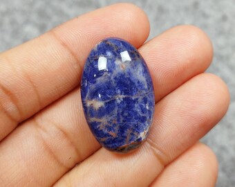 Natural Sodalite - Sodalite Gemstone - Cabochon for Jewelry - Attractive Gemstone - Oval Shape Gemstone - Blue Cabochon - Sodalite Cabochon
