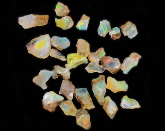Raw Ethiopian Opal Stone, Natural Fire Opal Specimen, Healing Crystal, 59.40ct Loose Gemstone