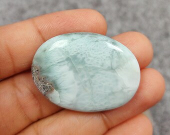 Larimar Cabochon, Larimar Gemstone, Larimar Cabochon Gemstone, Larimar Cabochon, Loose Larimar, Handmade Gemstone, Larimar Oval Shape Stone