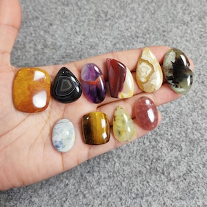 10 Pcs Natural Mix Cabochon Lot, Mix Lot Cabochon Loose Gemstone, Wholesale Lot Gemstone Cabochon, Amethyst Gemstone, Chrome Chalcedony