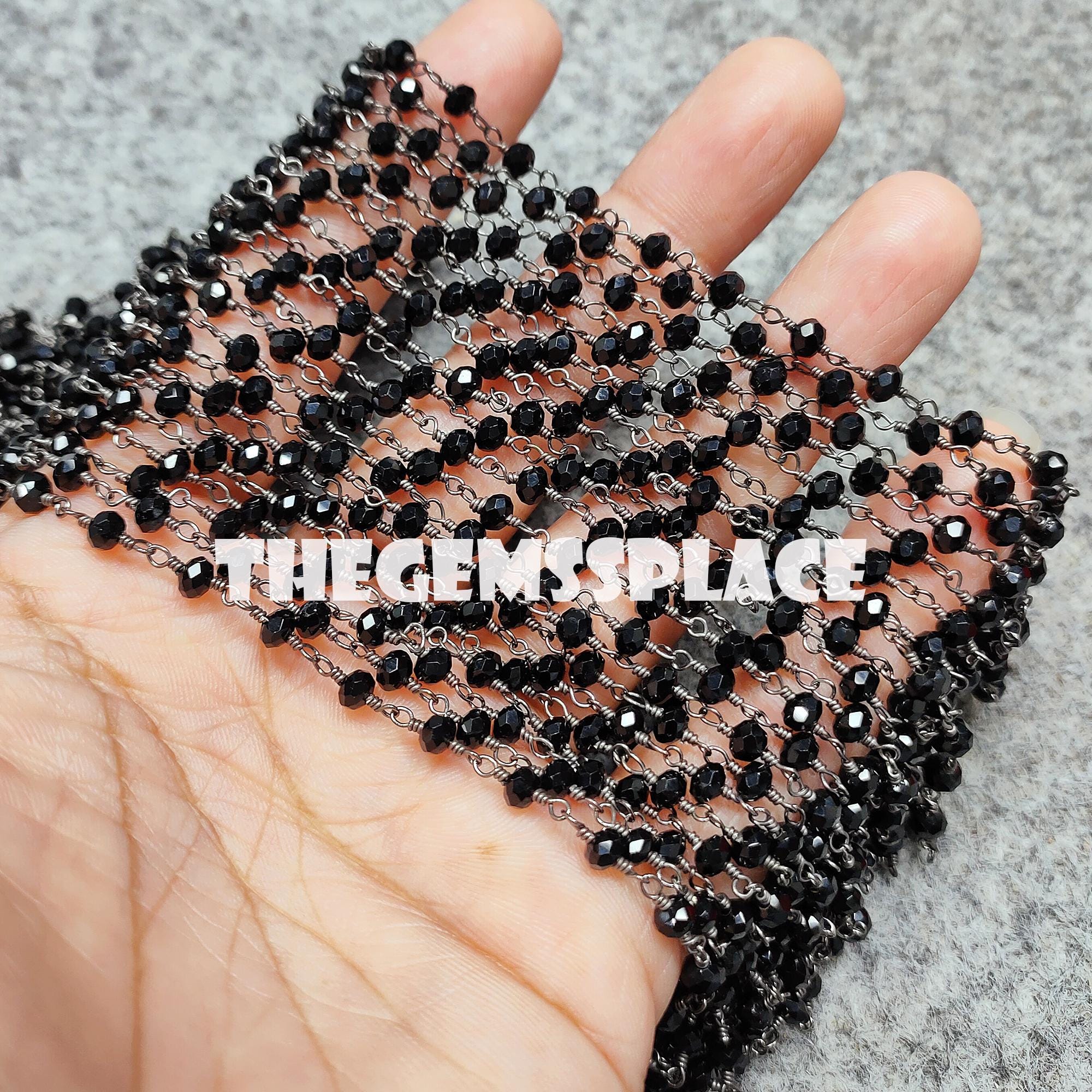 ブラックオニキスの長いロザリオ ブラックオニキスの長いロザリオ