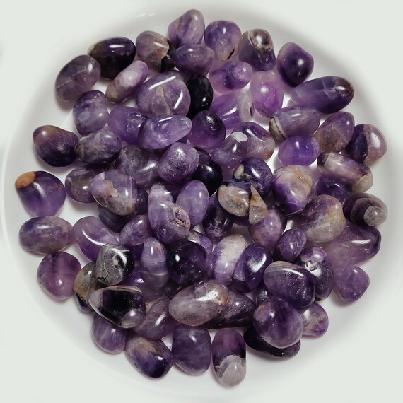 Pierre Naturelle De Couleur Violet En Cristaux D'améthyste, Perles