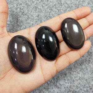 3 Pcs Rainbow Obsidian Cabochons Lot, Rainbow Obsidian Gemstone, Rainbow Obsidian Loose Stone, Hand Polished, Gemstone For Making Jewelry