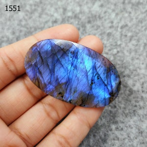 Natural Labradorite Oval Gemstone, Blue Fire Gemstone, Semi Precious Stone, Jewelry Supplies, Labradorite Gemstone For Jewelry Making