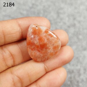 Natural Sunstone Cabochons, Smooth Red Gemstone Cabs , Jewelry Supplies for Rings, Earrings, Jewelry Making, Pocket Stone, Gift For Her