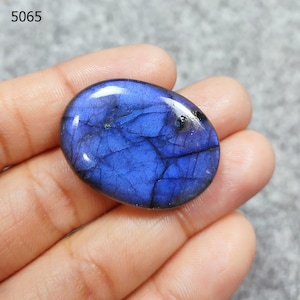 Natural Labradorite Cabochon Loose Gemstone, Blue Oval Labradorite Cabs, Labradorite Real Stone For Making Jewelry