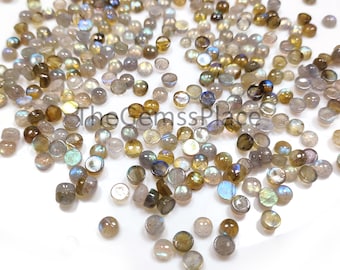Natural Round Labradorite Cabochon, CALIBRATED Labradorite Loose Stone Cab, Semi Precious Gemstone Cabochon Lot, Jewelry Making Stone, Gift