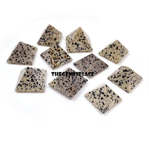 Dalmatian Jasper Pyramid, Chakra Crystal Pyramid, Crystal Polished Mineral Energy / pyramid Shaped Decorative Collectible Specimen