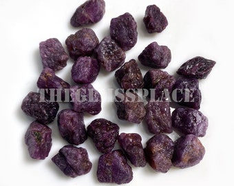 Natural Red Ruby Rough Gemstone, Unpolished Ruby Crystal Polished Jewelry Making Stone Supplies