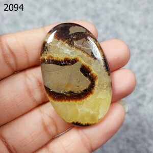 Natural Septarian Oval Shape Cabochon Loose Gemstone, Fantastic Septarian Gemstone, Handmade Gemstone, Semi-Precious Stone, Gem For Pendant