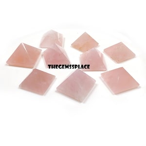 Rose Quartz Crystal Pyramid, Polished Gemstone Pyramid, Rose Quartz Pyramid,Stone of Love | Heart Chakra | Beautiful Decor | Healing Crystal
