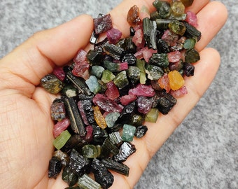 Multi Tourmaline Gemstone Loose Rough for Jewelry Making Free From 5-100 gram Multi tourmaline Raw Jewelry making Gift For Her craft jewelry